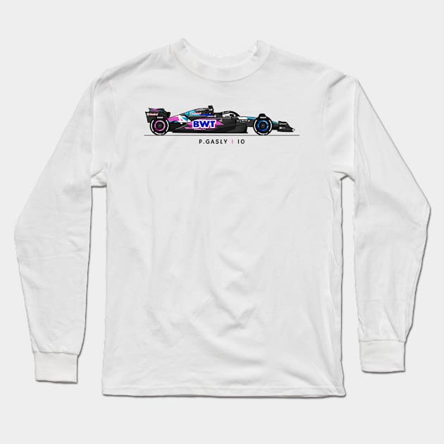 F1  Racing Pierre Gasly Alpine Fan shirt Long Sleeve T-Shirt by pitshopmerch@gmail.com